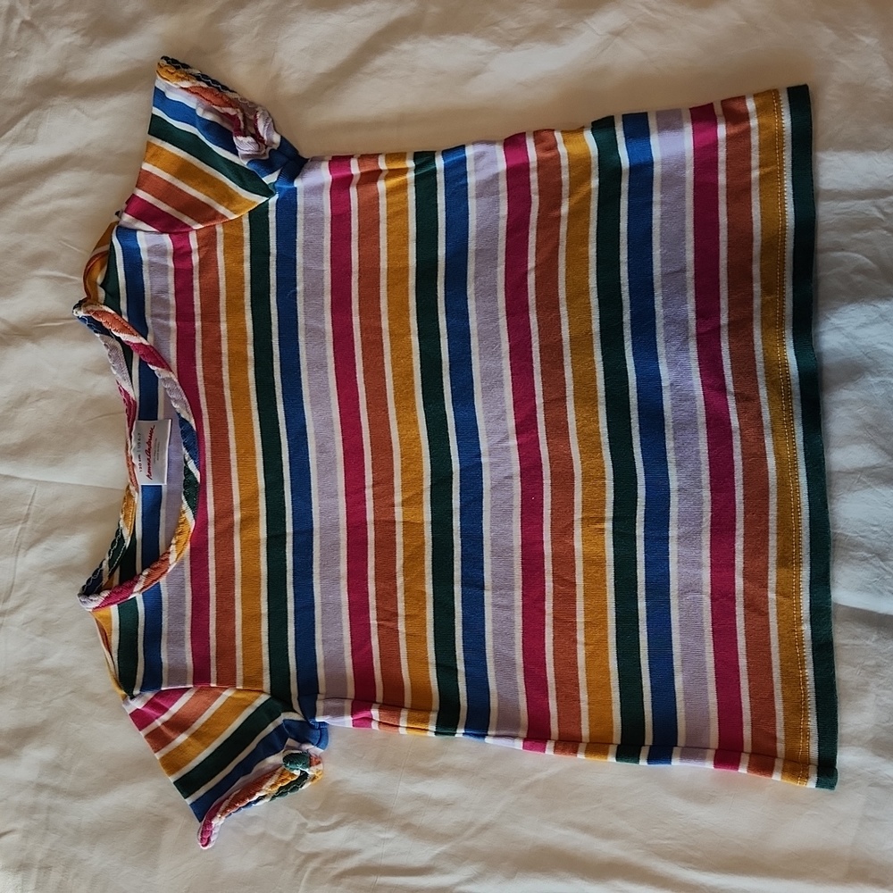 Hanna Andersson rainbow stripe shirt 120 6